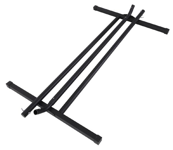 VivaGarden Supporto per Amaca da Giardino in Metallo cm 360x92x115 Portata 150 Kg colore Nero