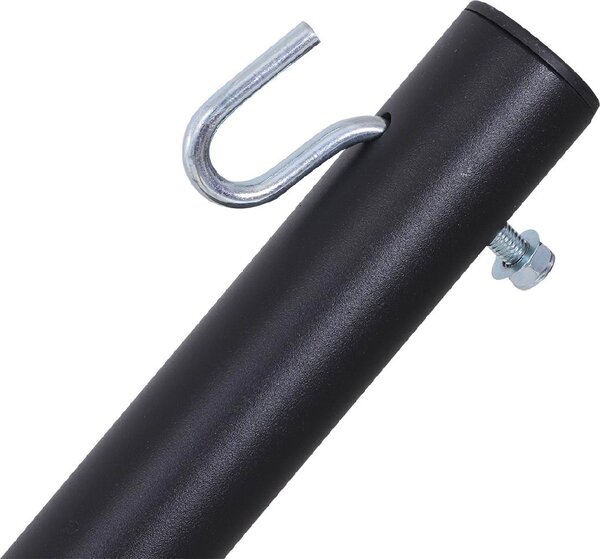 VivaGarden Supporto per Amaca da Giardino in Metallo cm 360x92x115 Portata 150 Kg colore Nero