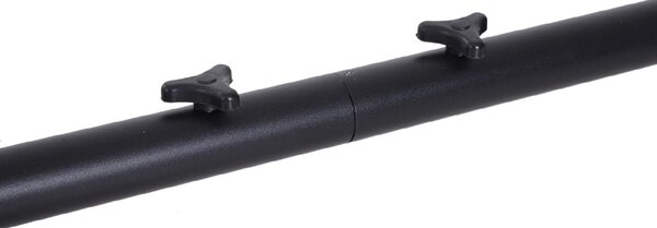 VivaGarden Supporto per Amaca da Giardino in Metallo 308/380x108x120 cm Portata 150 Kg colore Nero