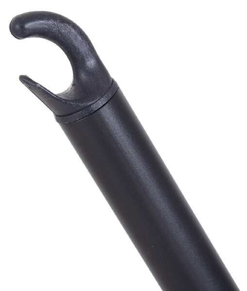 VivaGarden Supporto per Amaca da Giardino in Metallo 308/380x108x120 cm Portata 150 Kg colore Nero