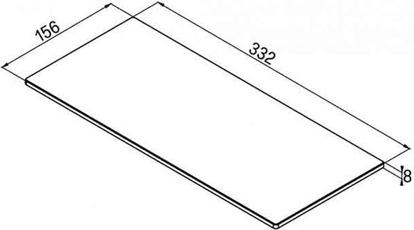 ELLECI Tagliere per Lavello Cucina serie Smart in HPL Quercia - ATH063QU