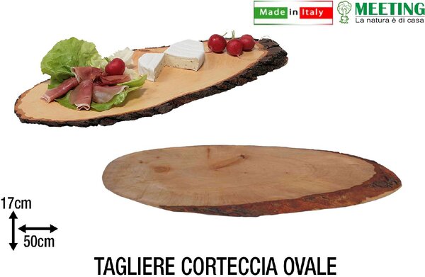 Meeting Tagliere Corteccia Ovale cm 50 - 761