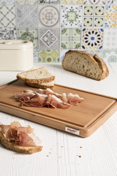 Bisetti Tagliere legno di faggio 40 x 25 x 2 cn - 26301