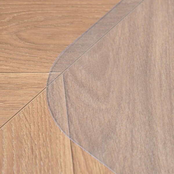 DecHome Tappetino per Sedia Ufficio Salvapavimento Antiscivolo in Plastica 90x120 cm colore Trasparente - A2DH025TRA