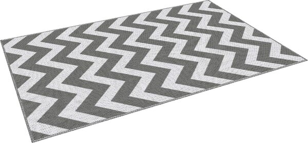 DecHome Tappeto da Esterno Reversibile con Fantasia Geometrica 121x182 cm colore Grigio/Bianco - R3470LG