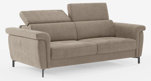 Capri divano letto di design con piedini alti - poggiatesta reclinabil