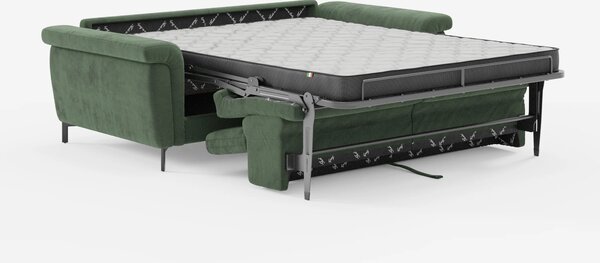 Capri divano letto di design con piedini alti - poggiatesta reclinabil