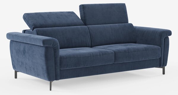 Capri divano letto di design con piedini alti - poggiatesta reclinabil