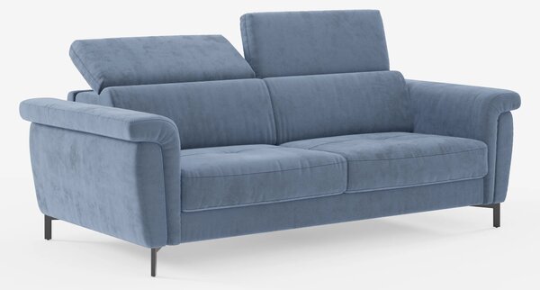 Capri divano letto di design con piedini alti - poggiatesta reclinabil