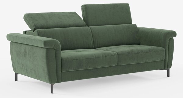 Capri divano letto di design con piedini alti - poggiatesta reclinabil