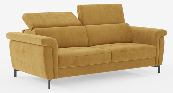 Capri divano letto di design con piedini alti - poggiatesta reclinabil