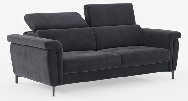 Capri divano letto di design con piedini alti - poggiatesta reclinabil