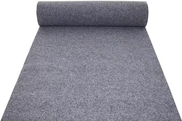 Divina Home Tappeto Moquette Guida Passatoia per Interno Esterno H 1x30 mt colore Grigio - SY493DH16