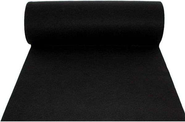 Divina Home Tappeto Moquette Guida Passatoia per Interno Esterno H 1x30 mt colore Nero - SY509DH14