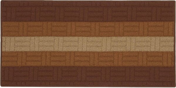 NBrand Tappeto per cucina in polipropilene 50x80 cm 4 Pz Marrone - Mia