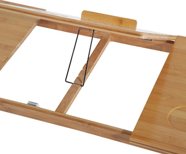 DecHome Tavolino da Letto per PC Pieghevole e Inclinabile con Cassetto 72x35x22-30 cm colore Legno - A311004AO96