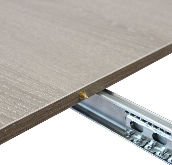 DecHome Tavolo Consolle Allungabile 3 metri Ingresso Design Moderno 45/96/147/198/249/300 x 90x75h cm colore Taupe