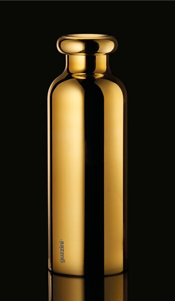 Borraccia termica in acciaio contenitore per liquidi 7,3xh21,2 cm 500 cc Mantiene 12 ore Caldo 24 ore Freddocolore oro