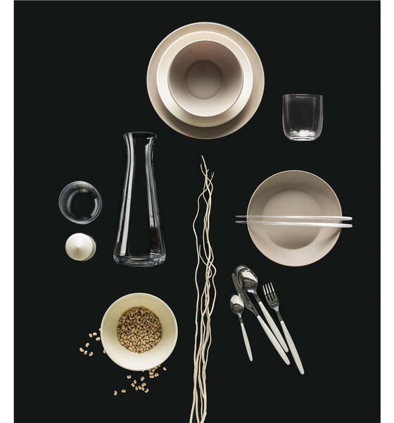 Set Posate colorate 24 pezzi MY FUSION 6 posto tavola 18/10 in confezione vetrina Bianco