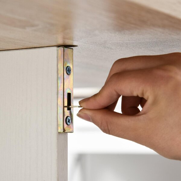 DecHome Tavolo Consolle Allungabile Ingresso Design Moderno a Ribalta Dimensioni 118x80x72 colore Bianco Legno