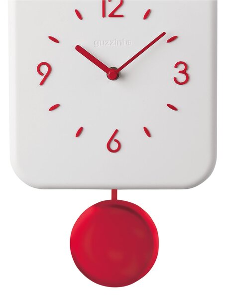 Orologio da Parete a Cuc� QQ 24,8x12xh39 cm - con pendolo removibile colore bianco- il cuc� canta tante volte quante sono le ore
