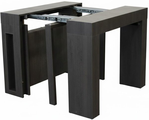DecHome Tavolo Consolle Allungabile 3 metri Ingresso Design Moderno Effetto Legno 45/96/147/198/249/300 X 90 cm colore Antracite