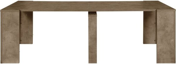 DecHome Tavolo Consolle Allungabile Ingresso Design Moderno con 4 Prolunghe Dimensioni 78,5-252x54x78 cm colore Rovere