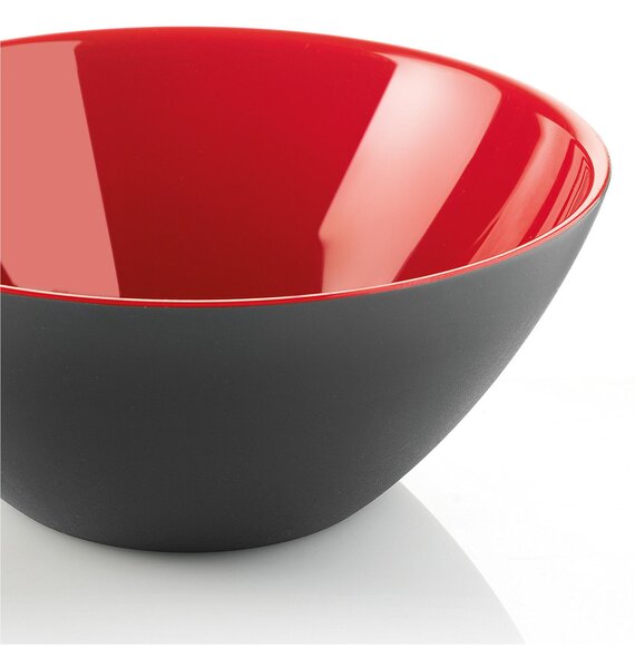 Ciotole contenitore Bicolore Medio 20xh8.5 cm - 1150 cc My Fusion Nero bianco Rosso