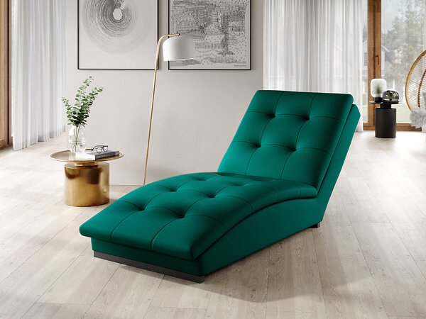 Chaise longue Cervinia - Tessuto verde smeraldo