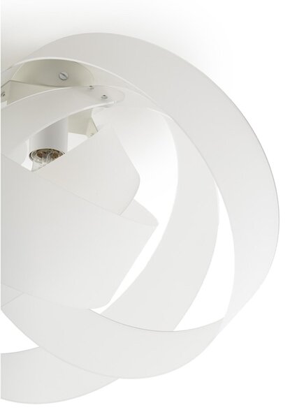 Plafoniera da soffitto NUVOLA 1 Luce � 54x h 31 cm - Peso 3,5 kg 70W E27 HGS, 15 W LED Supporto in Metallo Paralume in metacrilato Trasparente Satinato