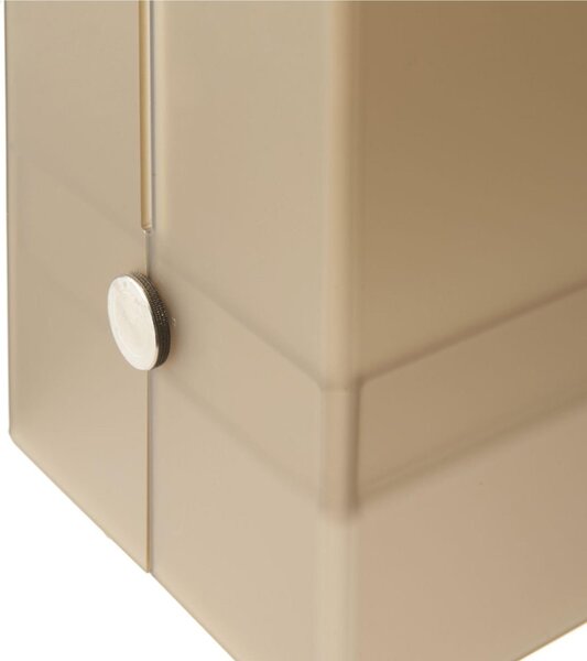 Porta Riviste in Metacrilato linea squadrata BIBAI 35x17x h30 cm BIBAI colore Fum� Marrone Satinato