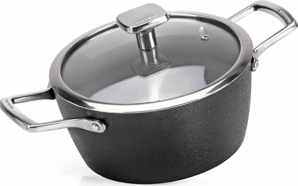 MONETA Tegame a Induzione Antiaderente in Alluminio 28 cm Rivestimento Finegres colore Grigio - Armonia