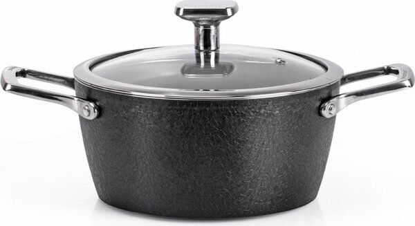 MONETA Tegame a Induzione Antiaderente in Alluminio 28 cm Rivestimento Finegres colore Grigio - Armonia