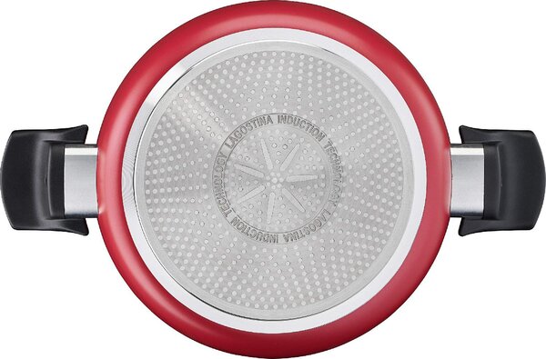 LAGOSTINA Tegame a Induzione Antiaderente Rotondo in Alluminio 2 Manici cm 26 - Cucina Mediterranea
