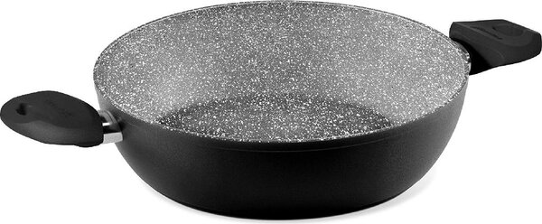 Aeternum Tegame a Induzione in Alluminio 2 Manici cm 24 - Black Pearl