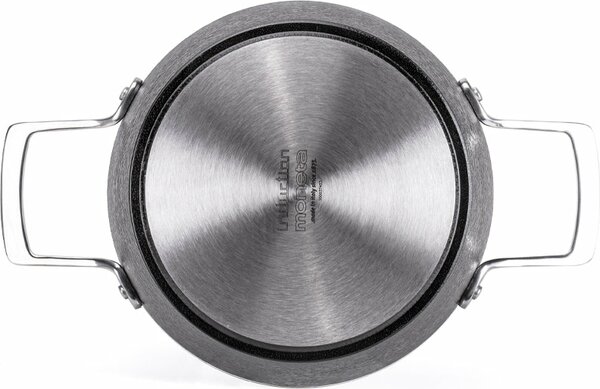 MONETA Tegame a Induzione Antiaderente in Alluminio 28 cm Rivestimento Finegres colore Grigio - Armonia