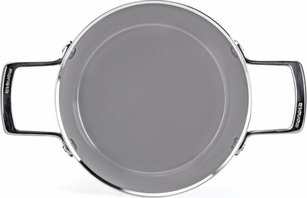 MONETA Tegame a Induzione Antiaderente in Alluminio 28 cm Rivestimento Finegres colore Grigio - Armonia