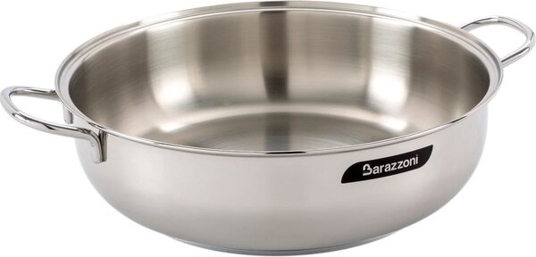 BARAZZONI Tegame a Induzione in Alluminio 2 Manici Utilizzabile in Forno cm 22 - Bonita