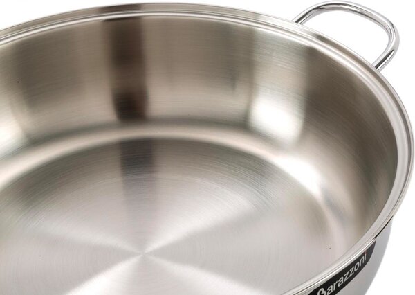 BARAZZONI Tegame a Induzione in Alluminio 2 Manici Utilizzabile in Forno cm 22 - Bonita