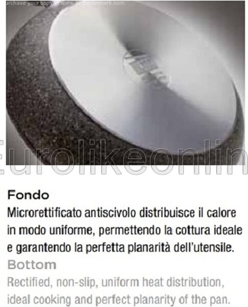 Accademia Mugnano Tegame Antiaderente Alto in Alluminio 2 Manici cm 28 - Cuore Di Pietra