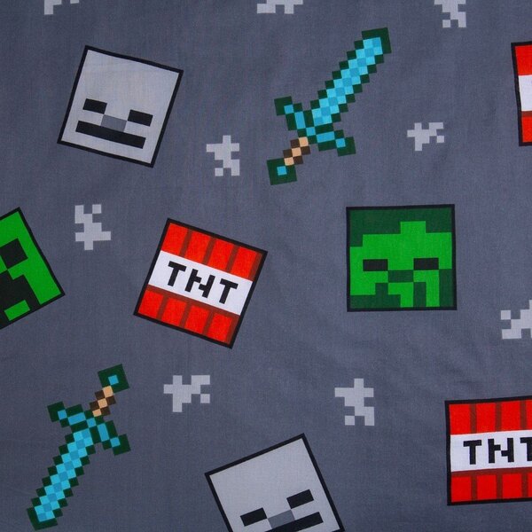 Set copripiumino e federa da bambini in cotone per letto singolo 140x200 cm Minecraft "We got this" – Jerry Fabrics
