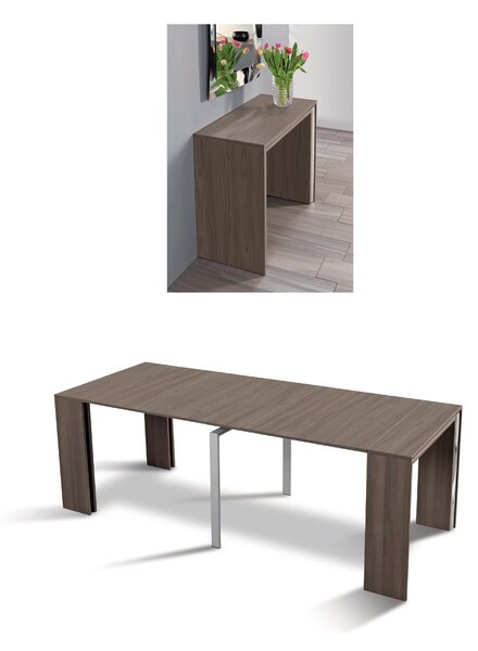 Tavolo Consolle allungabile richiudibile in soli 50 cm apertura max 2.25x90xh75mt aperto Leonardo