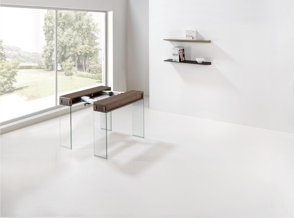 Tavolo-consolle allungabile (5 allunghe) CITY da MIN 45 - a Max 270x90xh75 CM