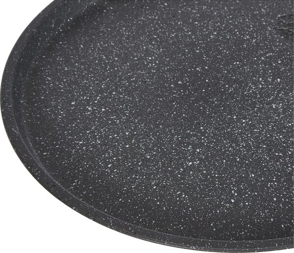 Aeternum Teglia Forno per Pizza Antiaderente Rotonda in Alluminio Rivestimento in Pietra 33 cm colore Grigio - Bakeware Petravera