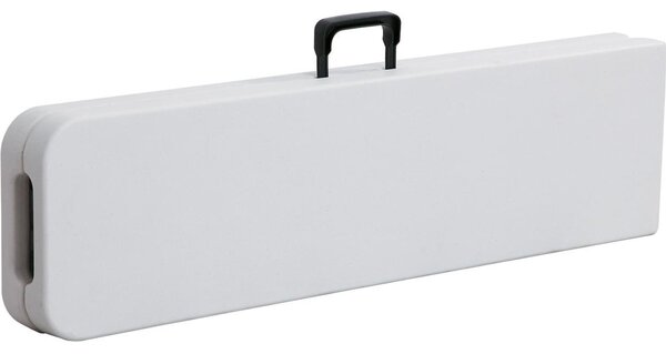 Panca Pieghevole multiuso in Polietilene ed telaio in acciaio verniciato Dimensioni 180x25xh43cm -peso 9,8 kg colore bianco