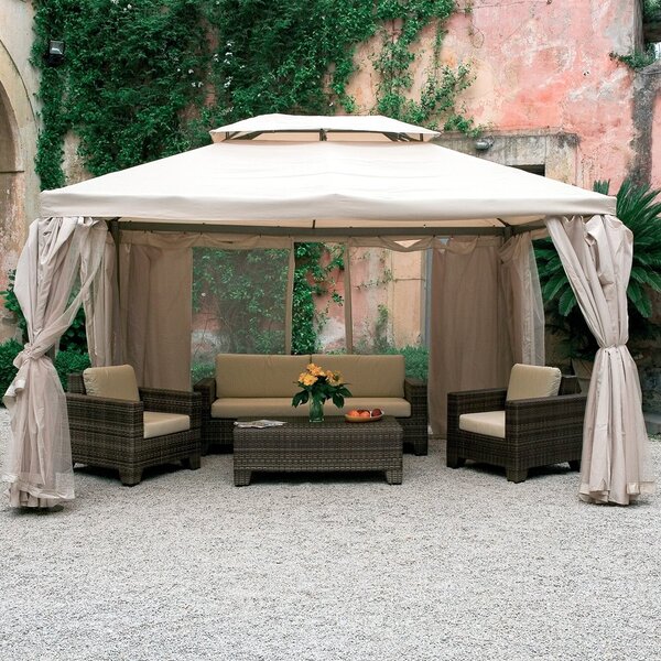 Giardini del Re Teli per Gazebo 3x4 mt Set da 4 Teli Laterali per Gazebo Sahara