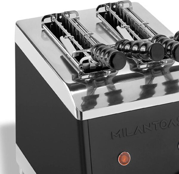 Tostapane a 2 Pinze Milan Toast Nero 230V 50/60Hz 1,37kW ideale per sandwiches Con timer di regolazione