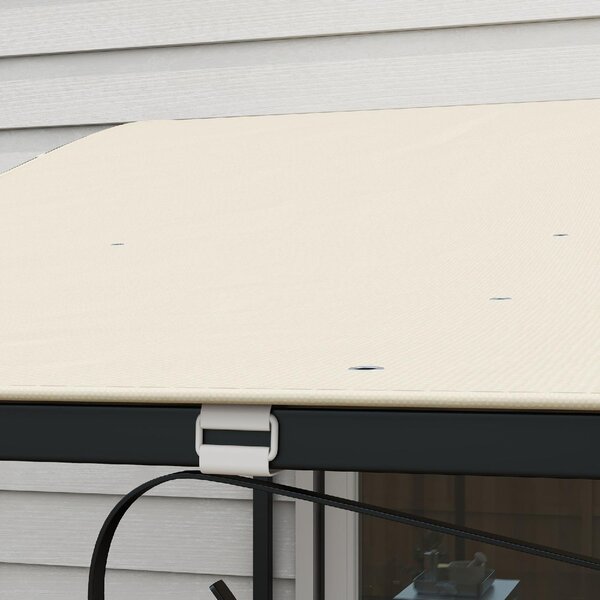 VivaGarden Telo Copertura per Pergola 3x3 m in Poliestere con 16 Fori di Drenaggio 297x297 cm colore Beige