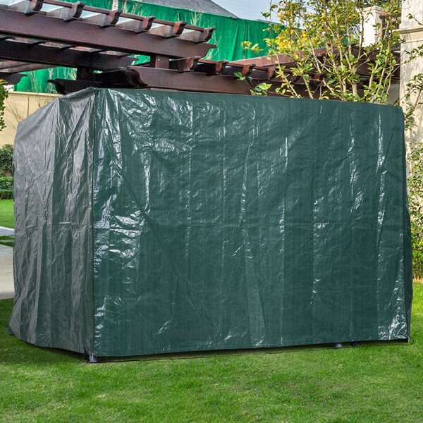 VivaGarden Telo Di Copertura Per Mobili da Esterno Impermeabile Anti Muffa con Fissaggio In Pe Verde 215x155x150 cm