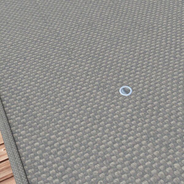 VivaGarden Telo Copertura per Pergola 3x3 m in Poliestere con 16 Fori di Drenaggio Dimensioni 297x297 cm colore Grigio Scuro